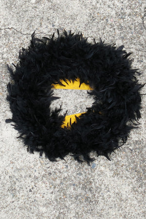 Chandelle Feather Boa - black