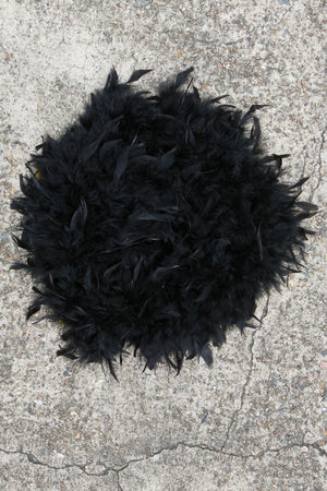 Chandelle Feather Boa - black