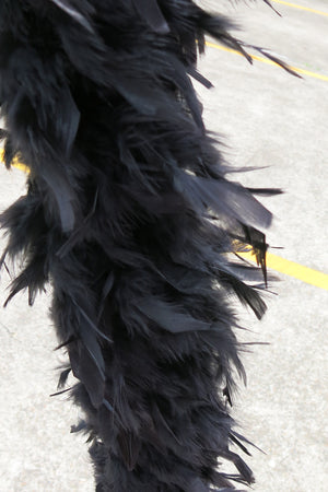 Chandelle Feather Boa - black