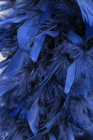 Chandelle Feather Boa - navy