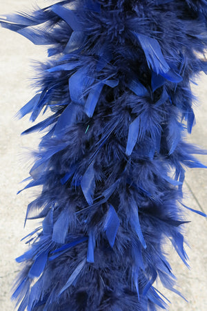 Chandelle Feather Boa - navy