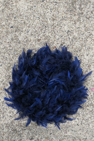 Chandelle Feather Boa - navy