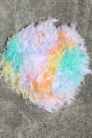 Chandelle Feather Boa - pastel rainbow