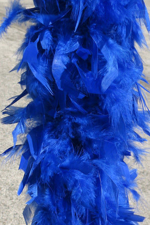 Chandelle Feather Boa - royal blue