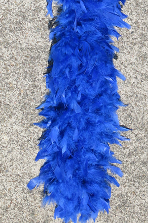 Chandelle Feather Boa - royal blue