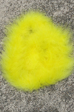 Marabou Feather Boa Trim - bright yellow