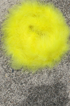 Marabou Feather Boa Trim - bright yellow