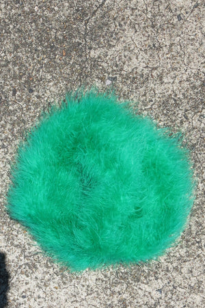 Marabou Feather Boa Trim - green