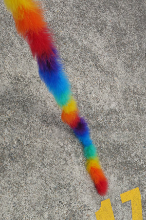 Marabou Feather Boa Trim- rainbow